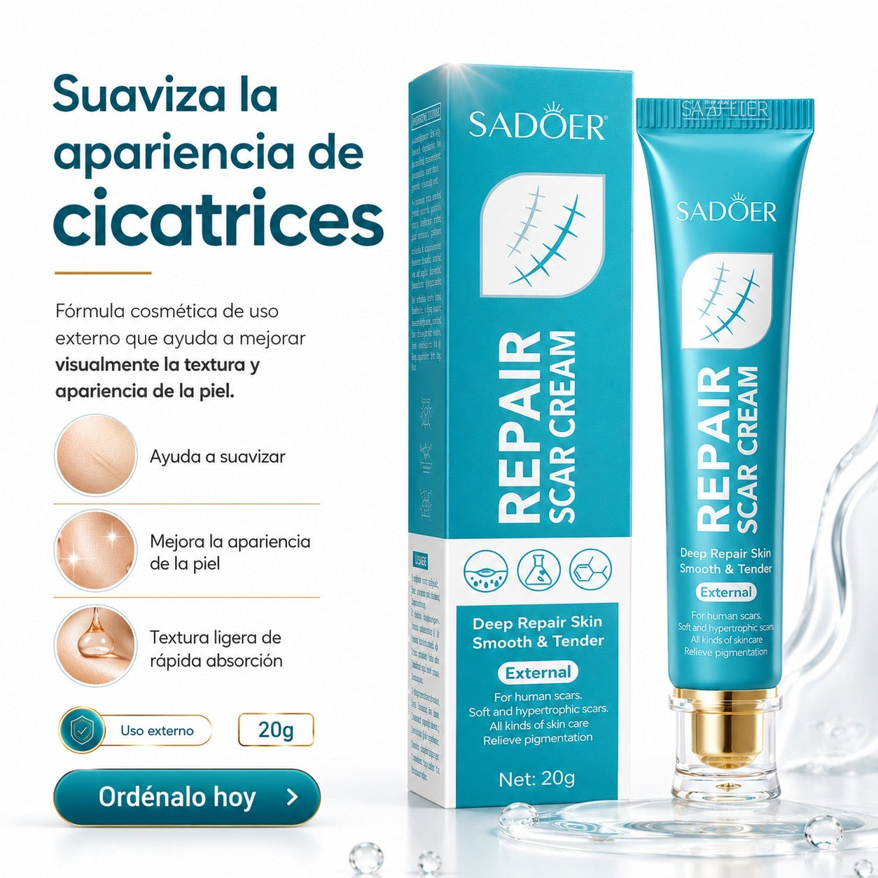 Suero Eliminador de Cicatrices SADOER