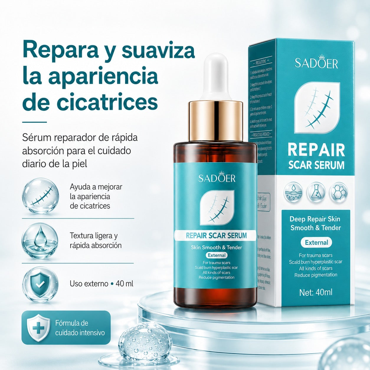 Suero Eliminador de Cicatrices SADOER