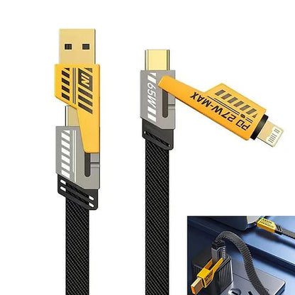 ⚡ Cable 4 en 1 Flat Wire